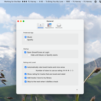 General settings control things like how ratings are treated.